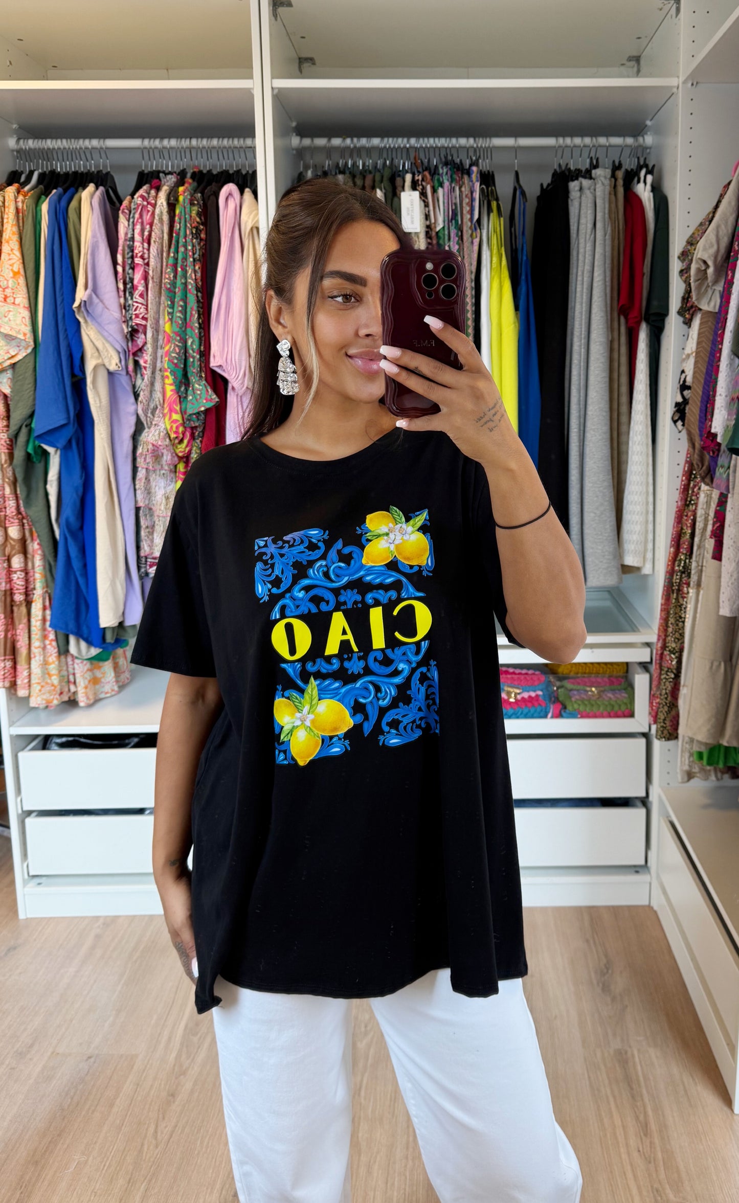 Lemon tshirt black