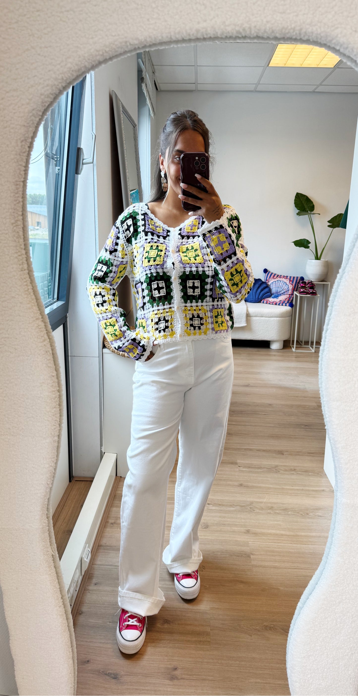 Veerle wide leg jeans white