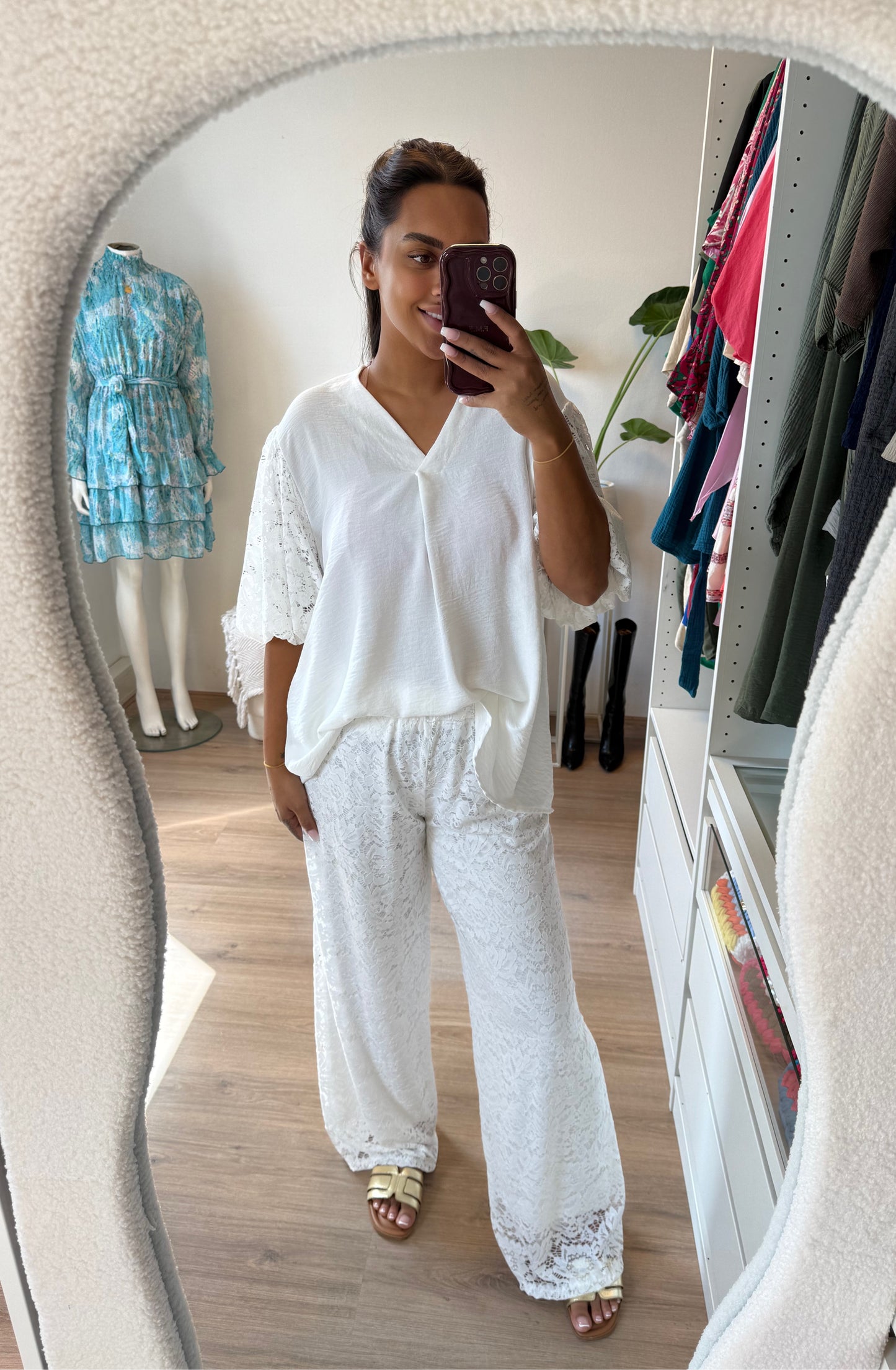 Leah lace top wit