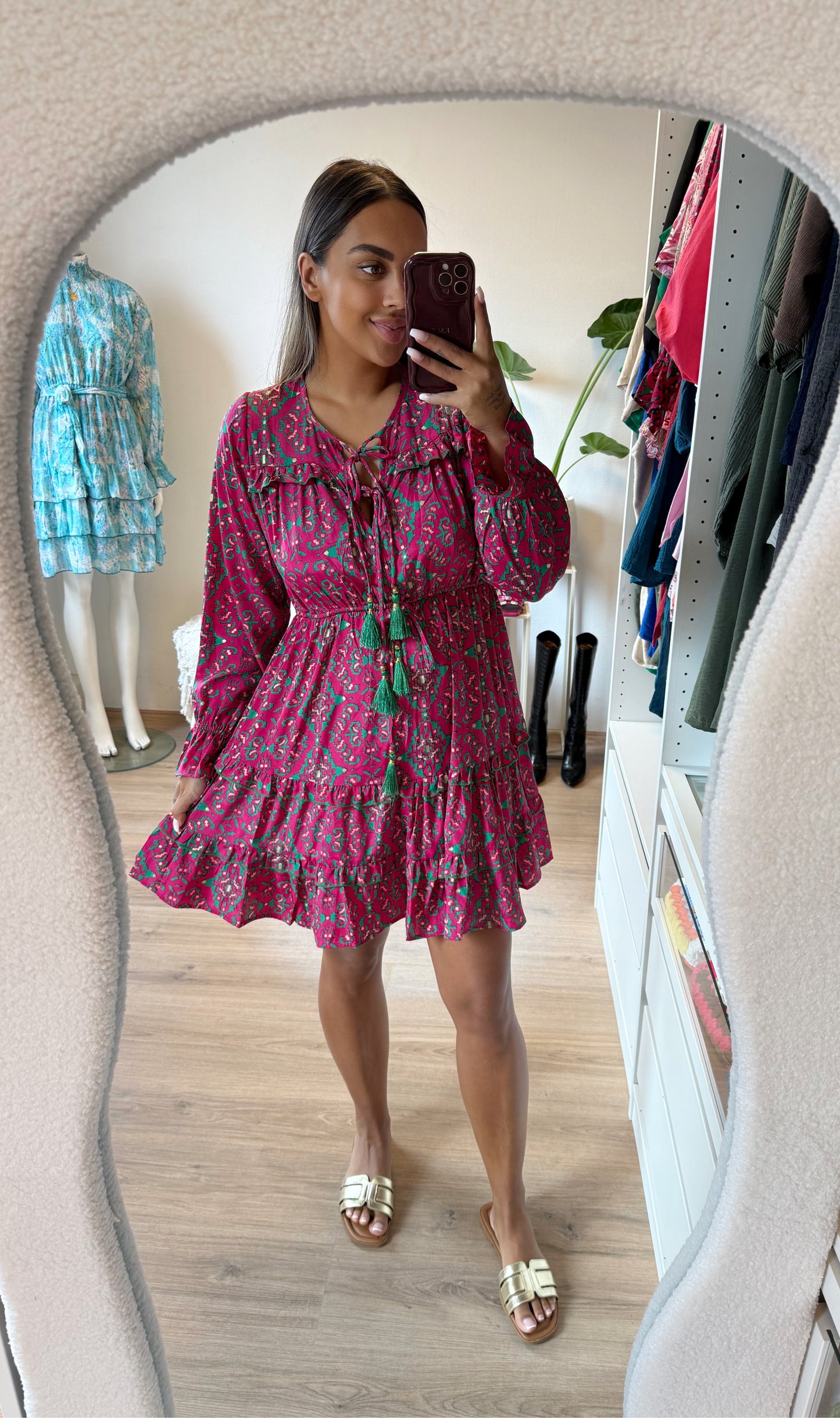 Lolita dress pink & green
