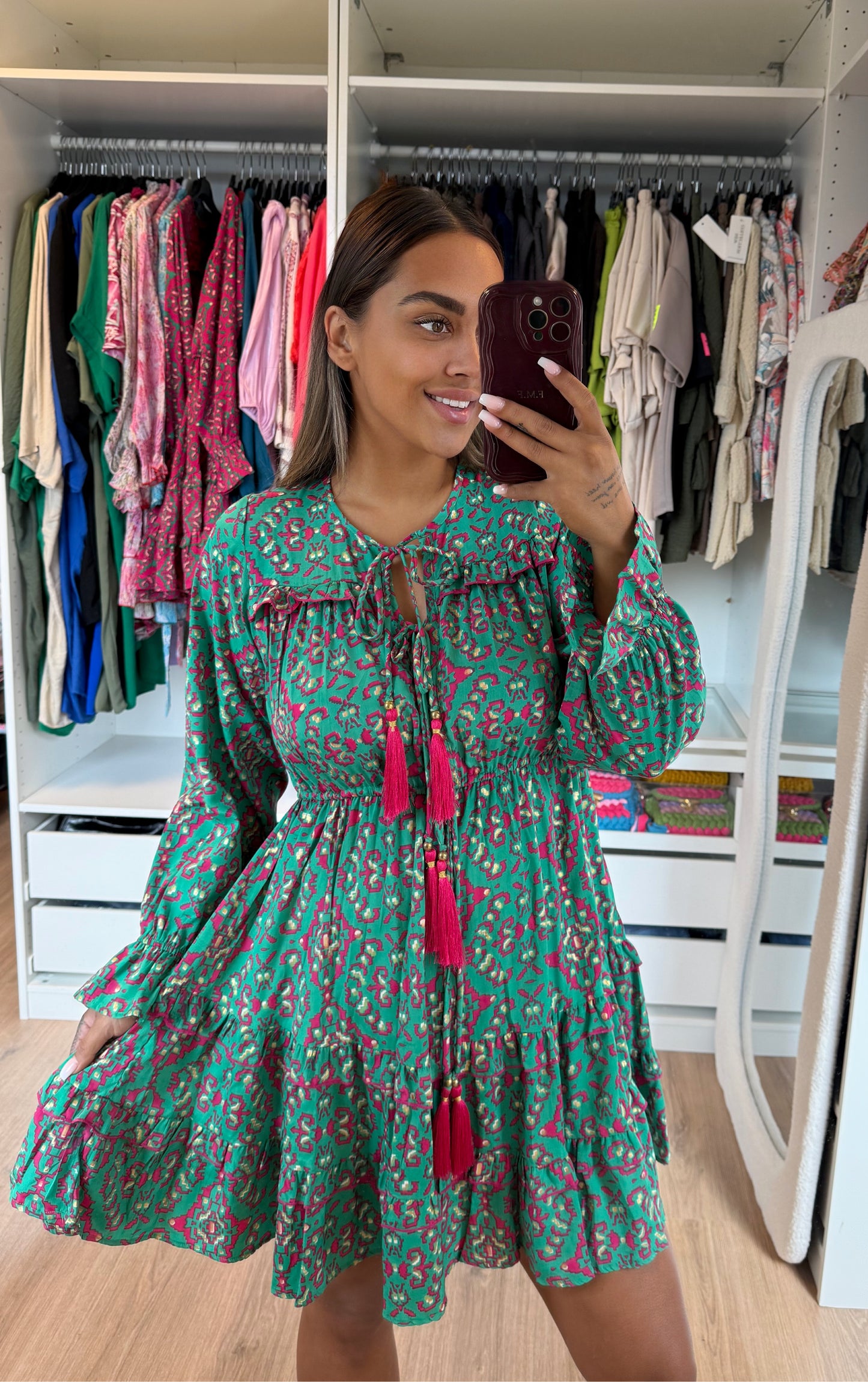 Lolita dress green & pink