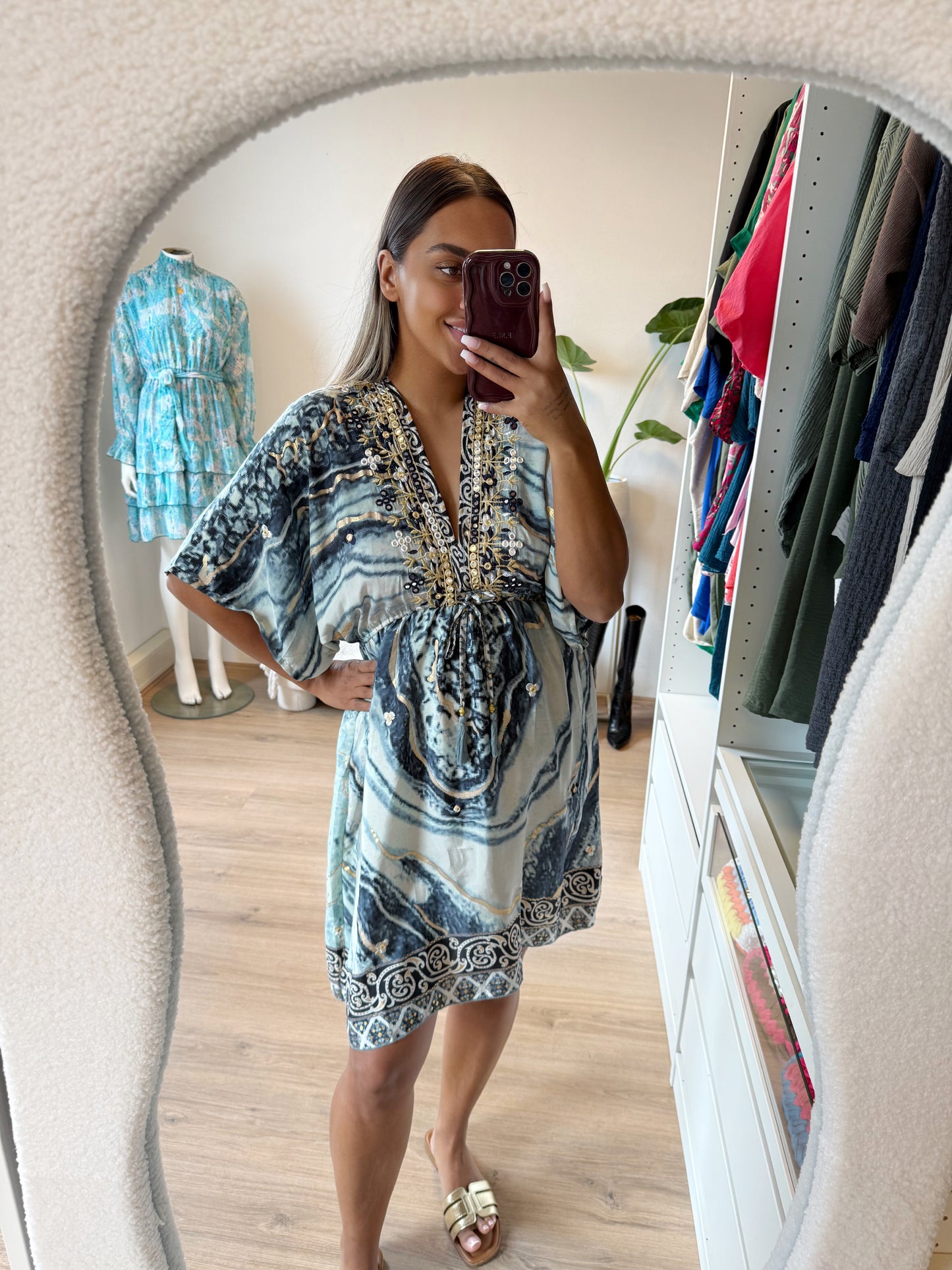 Boho dress blue