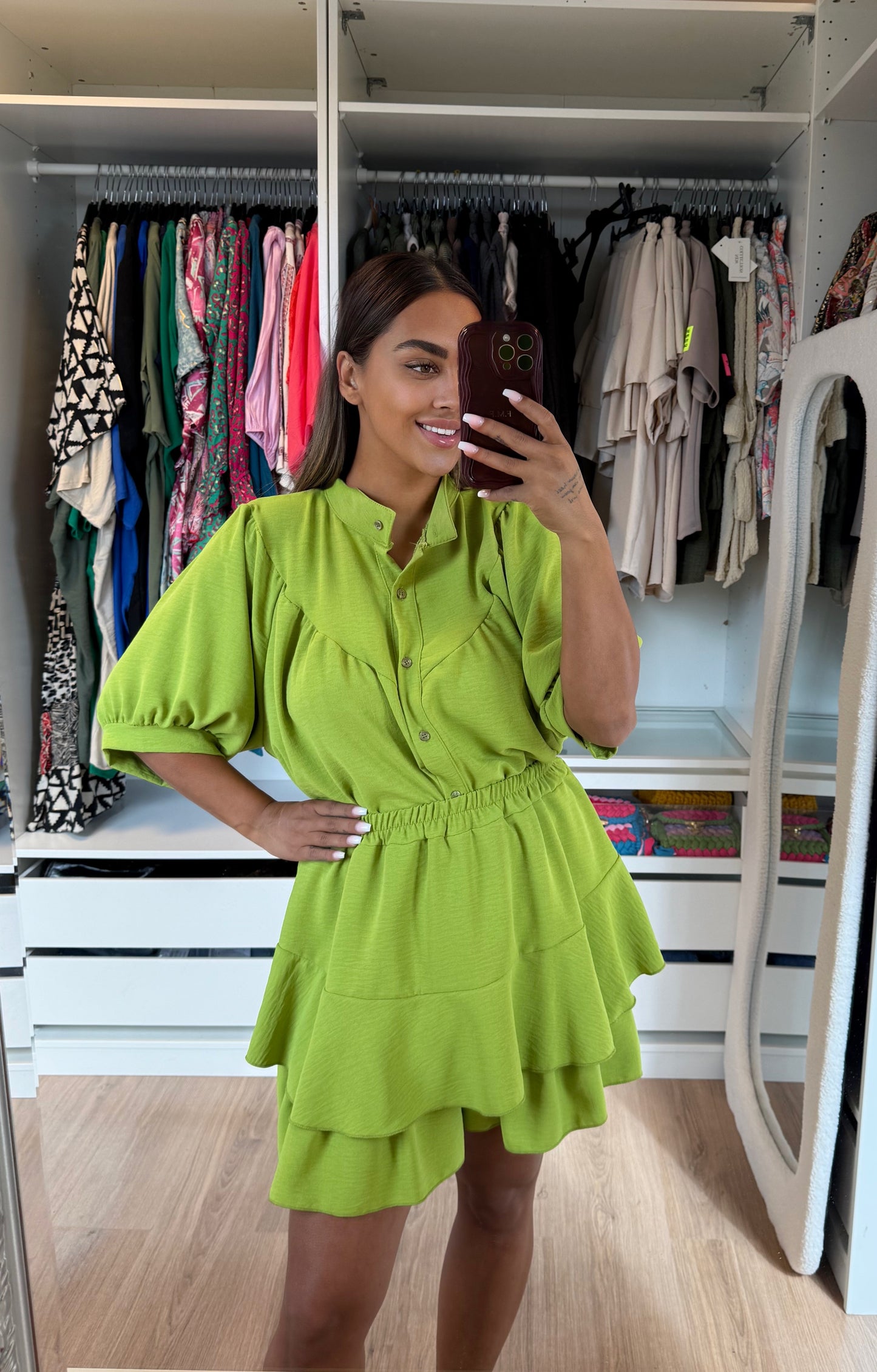 Yara two piece set lime green