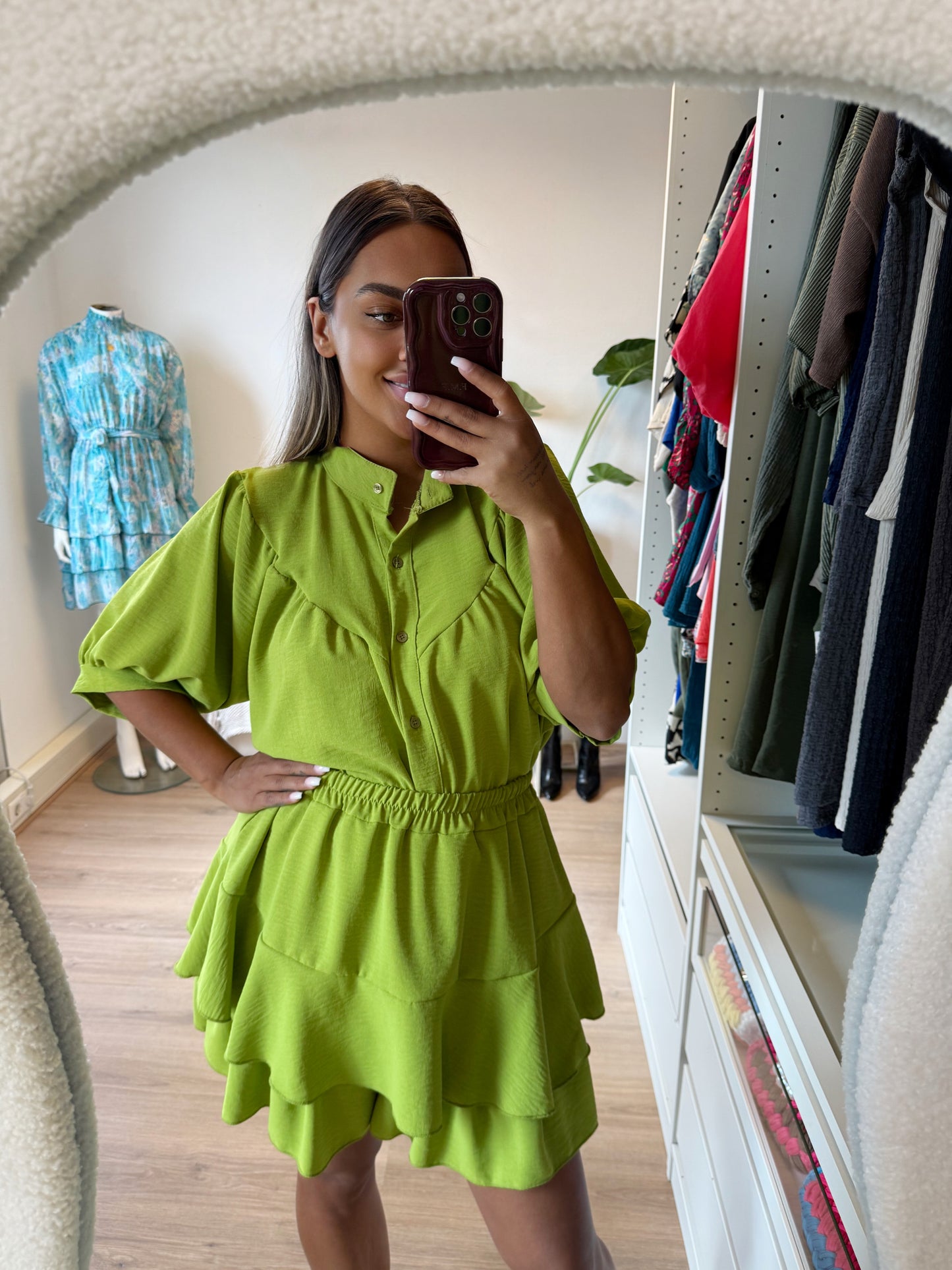 Yara two piece set lime green