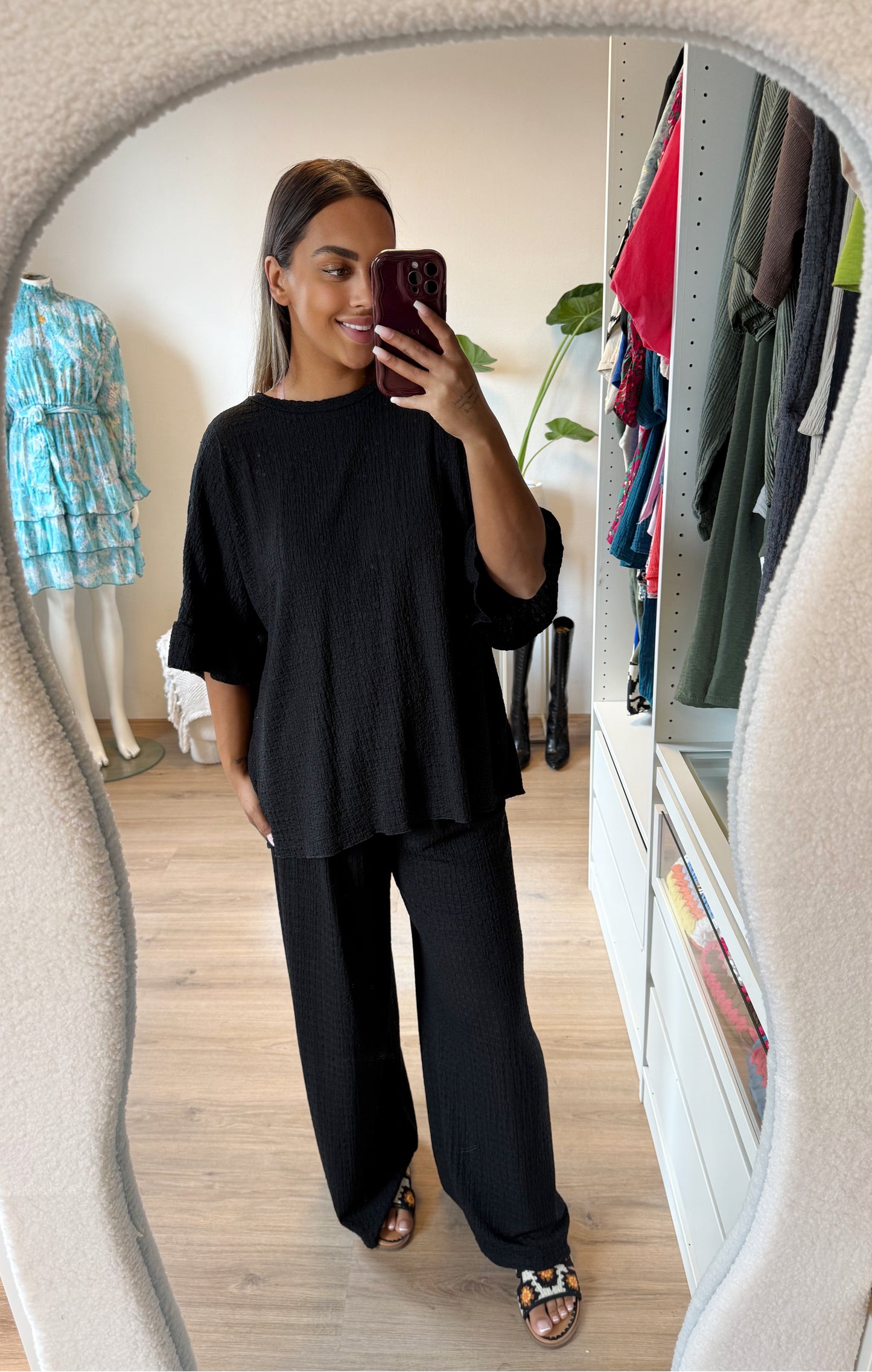 Olivia two piece set black