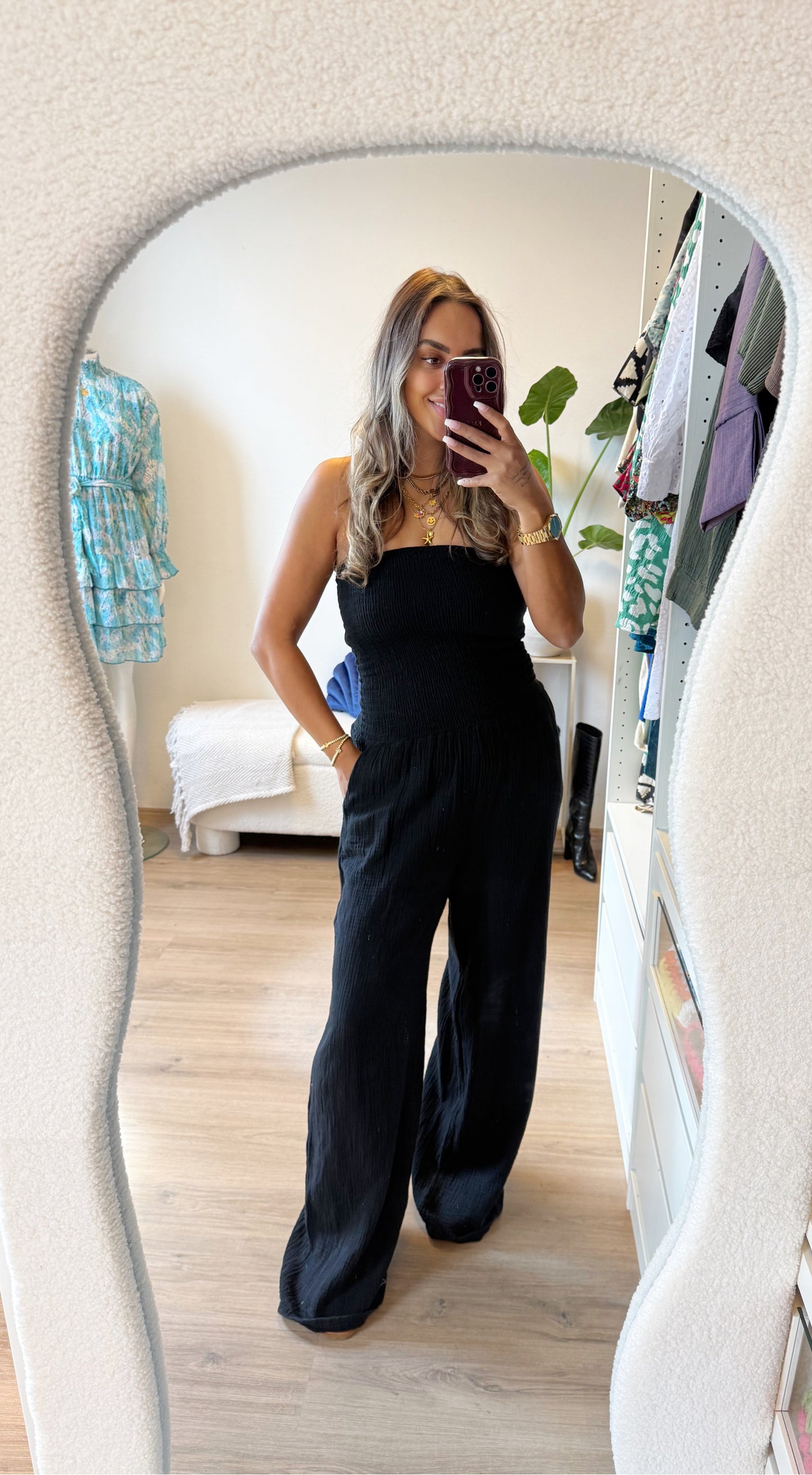 Jaily jumpsuit strapless black