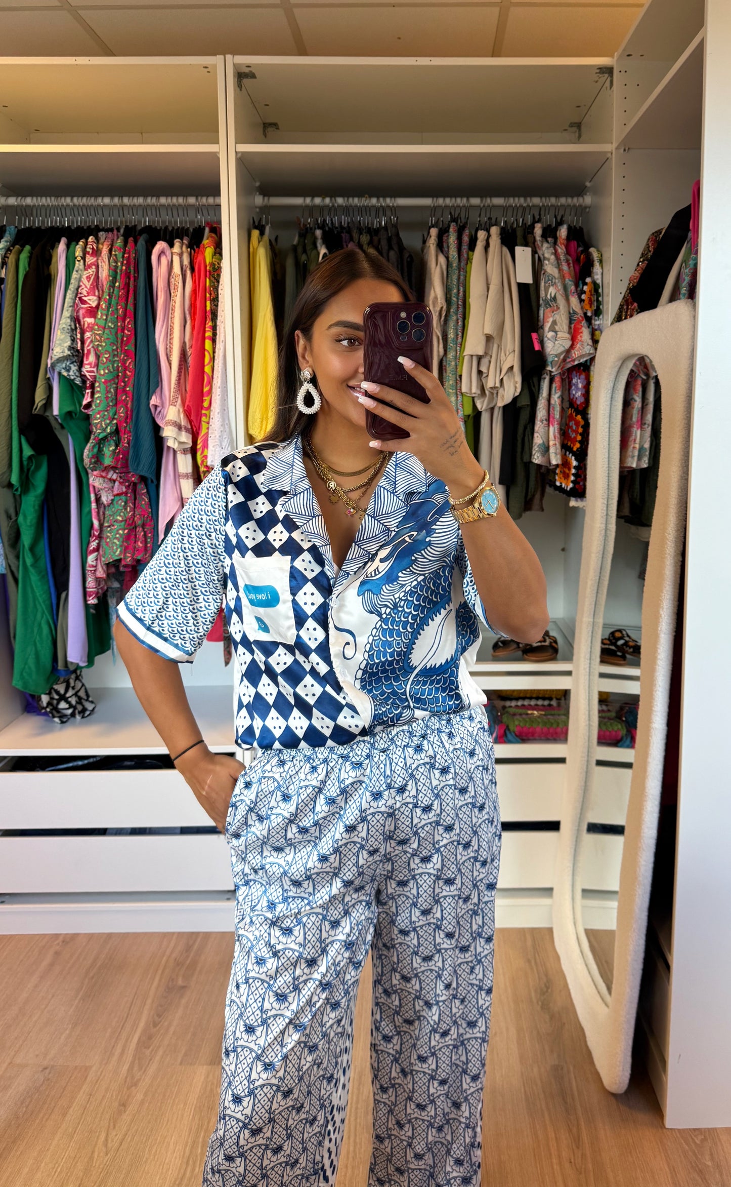 Silky dragon two piece blue lagoon