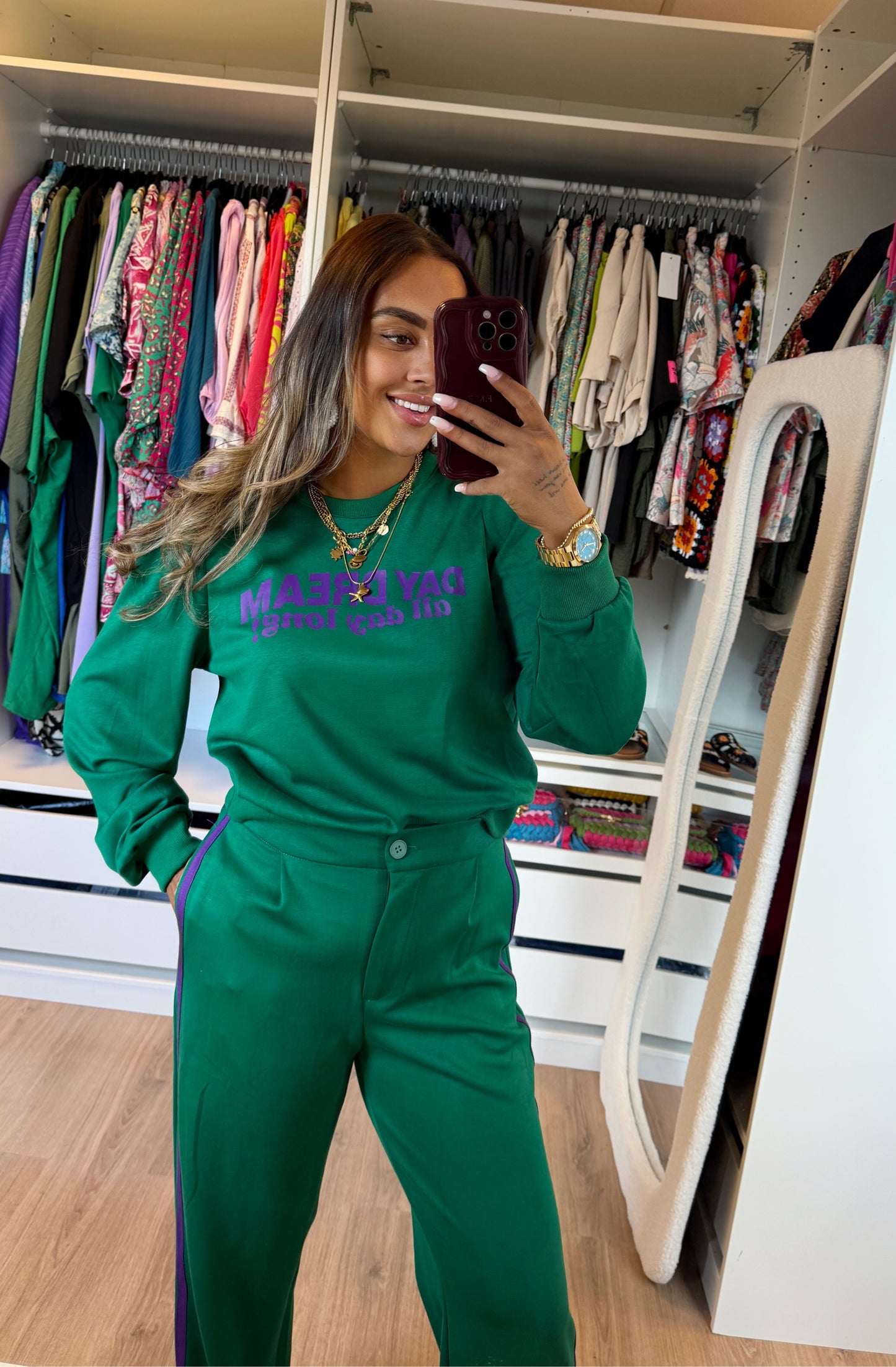 Jane jogger two piece green