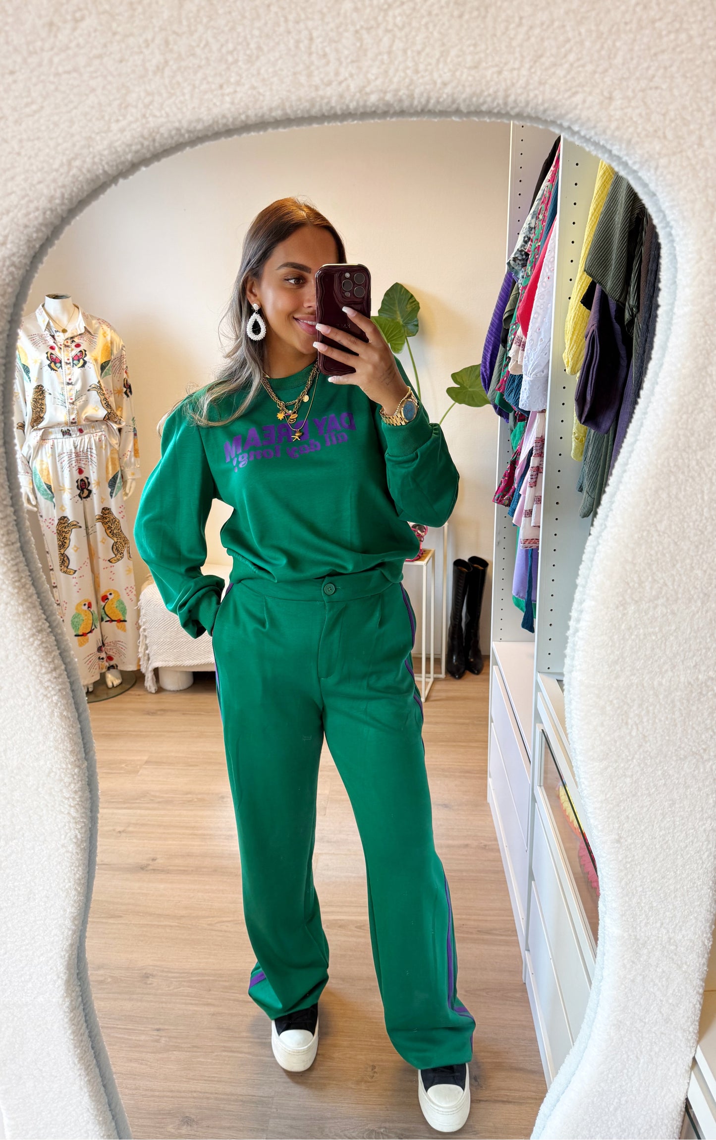 Jane jogger two piece green