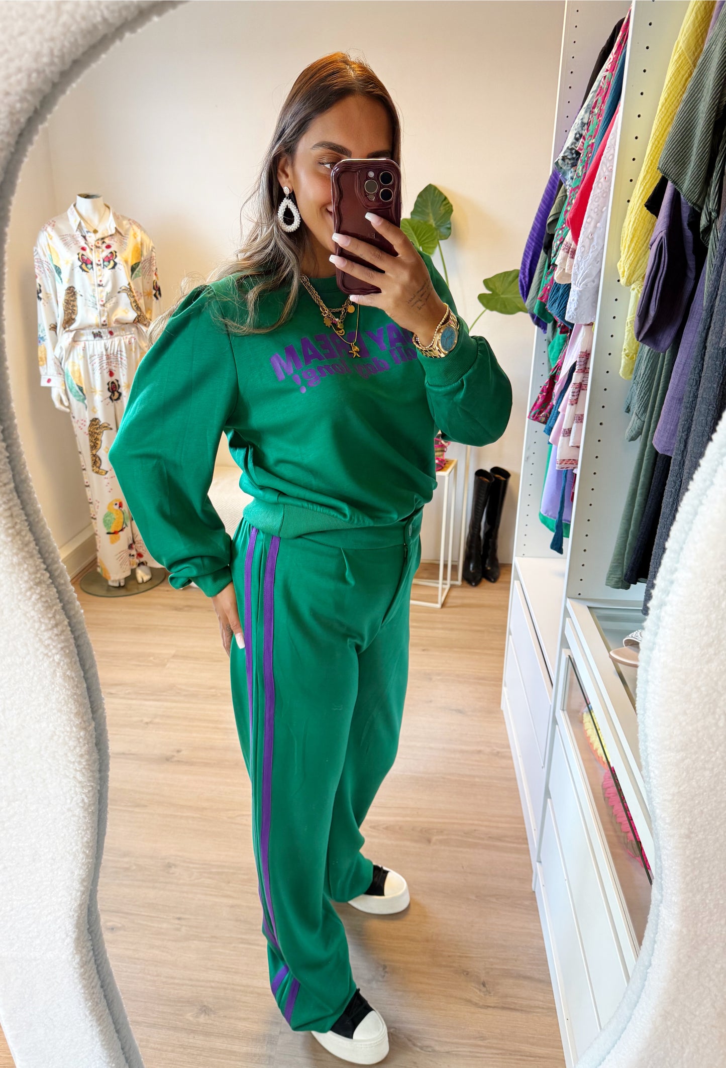 Jane jogger two piece green