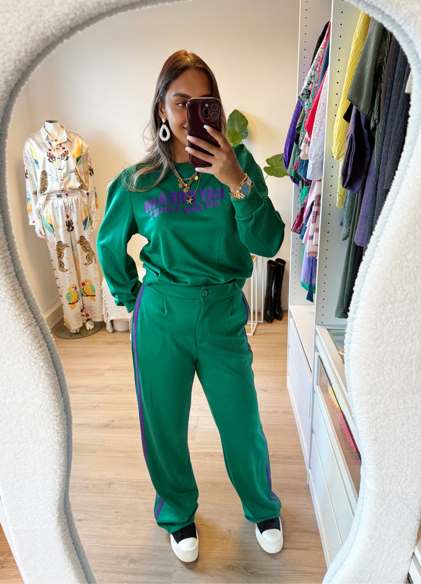 Jane jogger two piece green