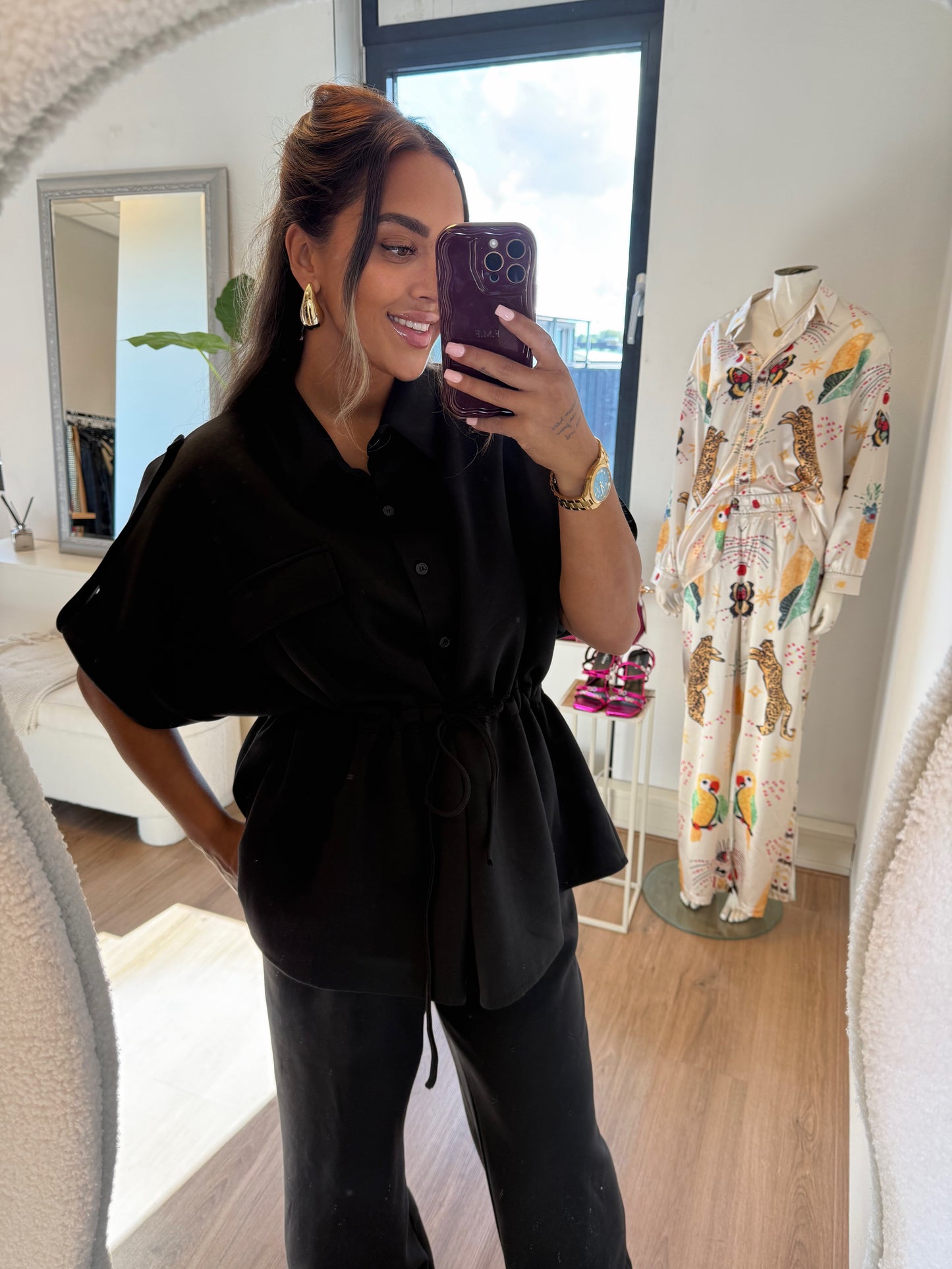 Coco cargo suit black