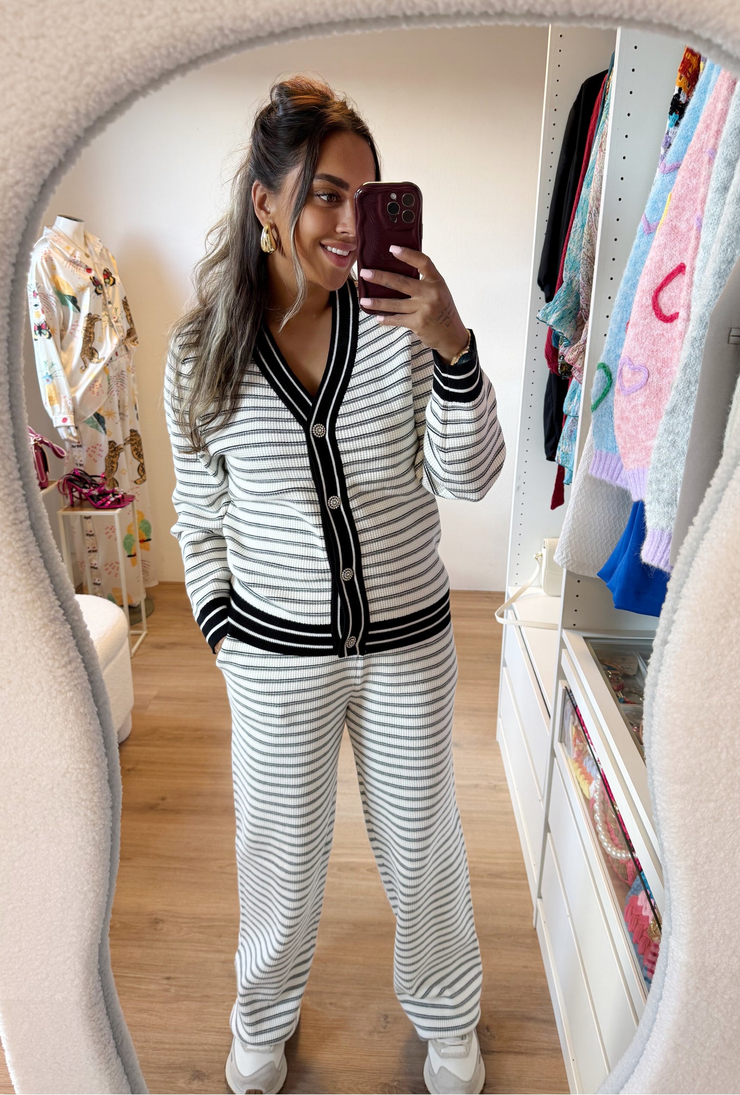 Chanelle two piece black & white