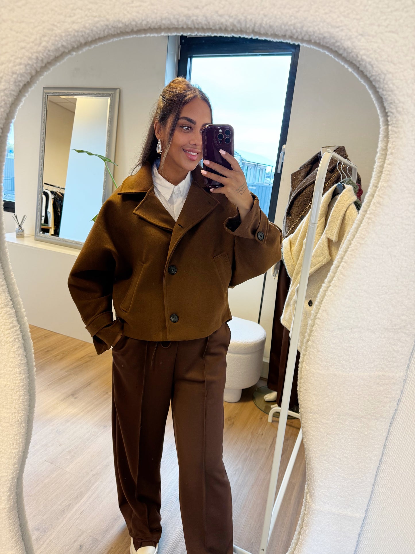 Benthe butterfly trenchcoat choco