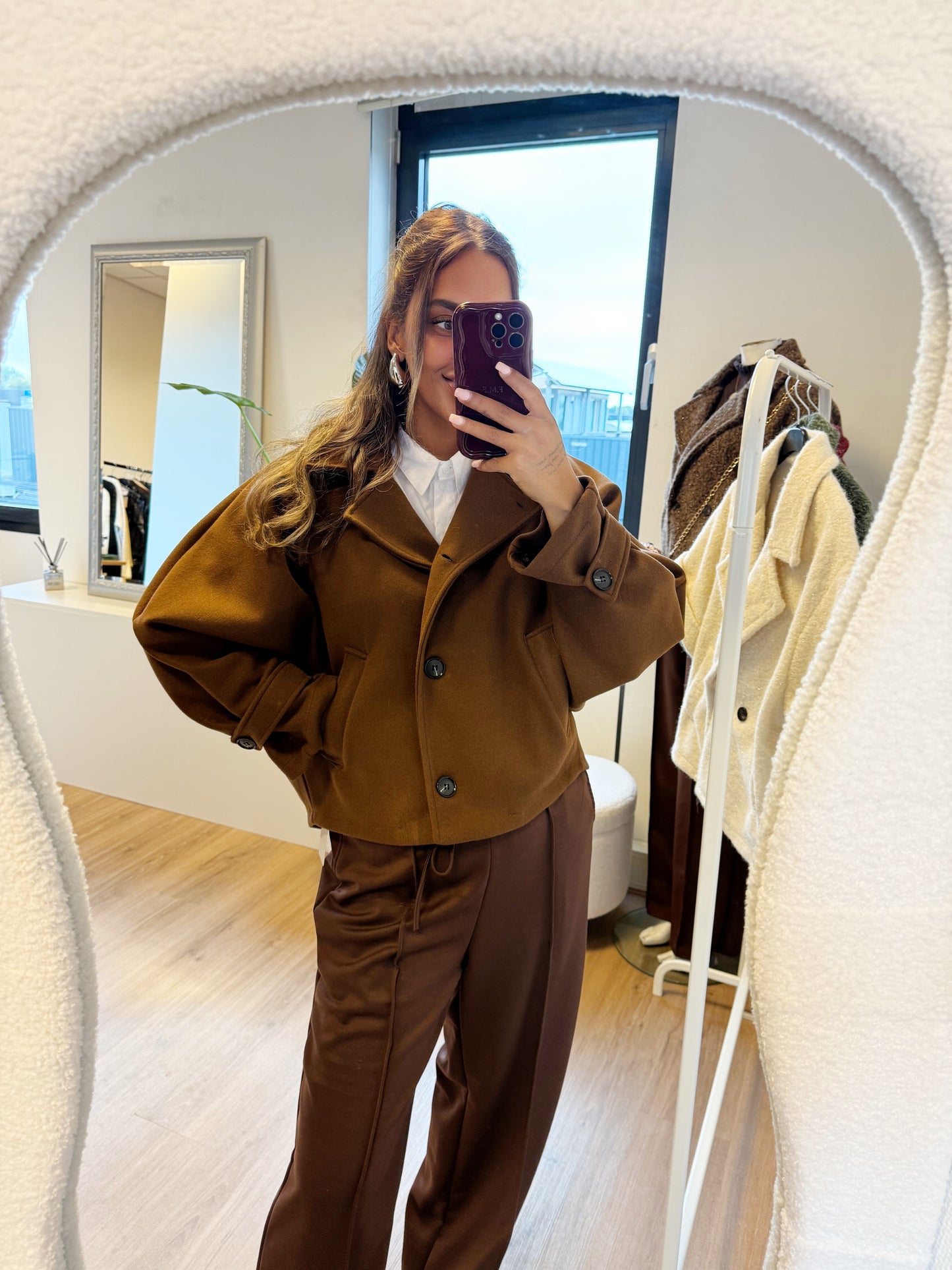 Benthe butterfly trenchcoat choco
