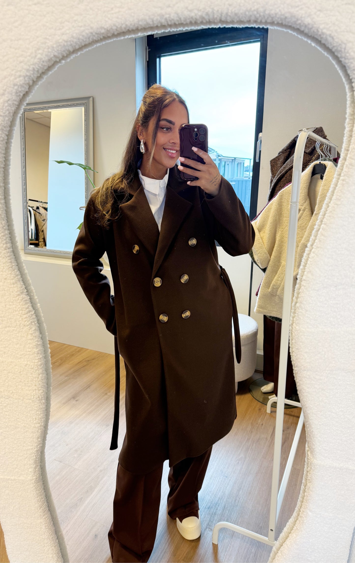 Yara trenchcoat choco