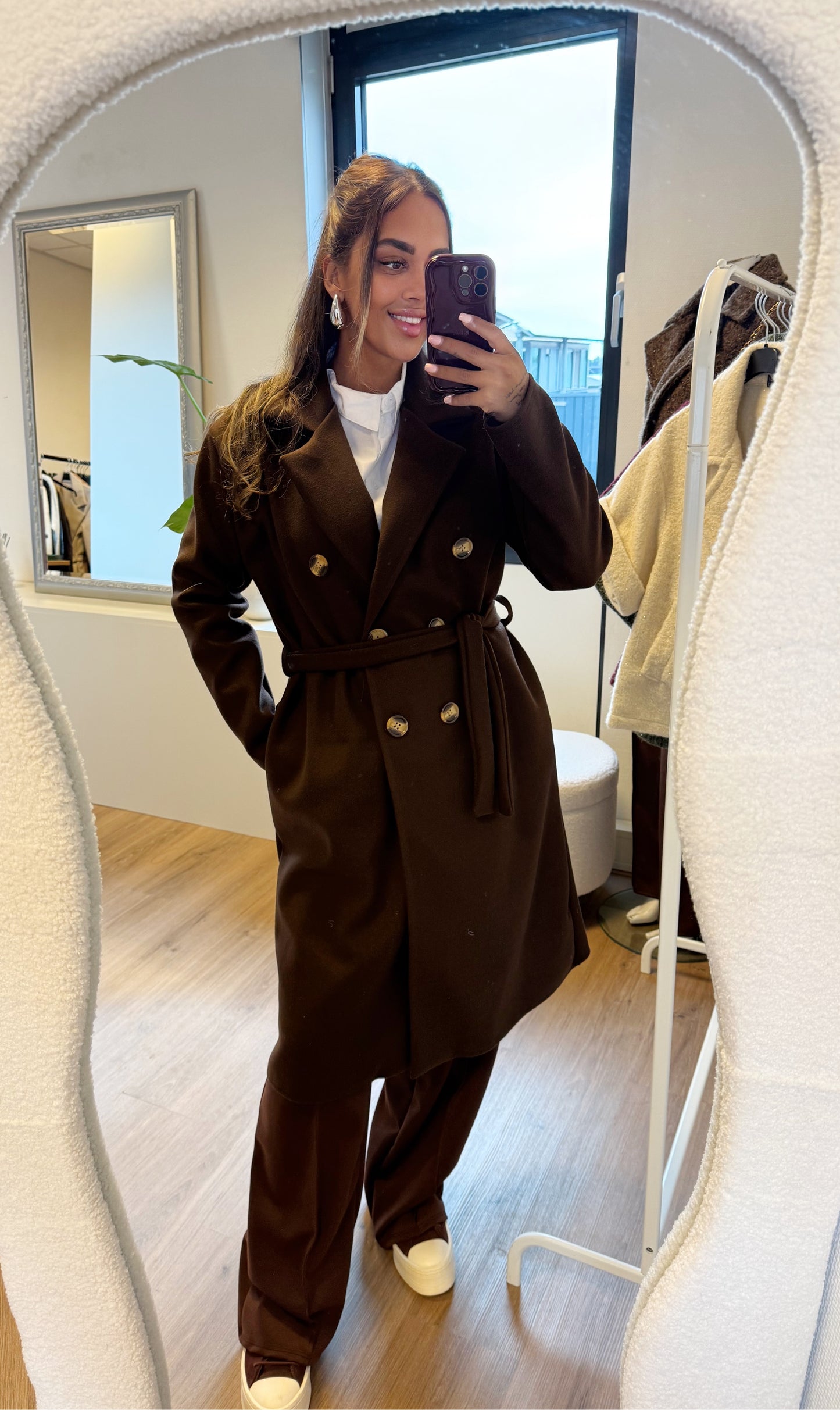 Yara trenchcoat choco