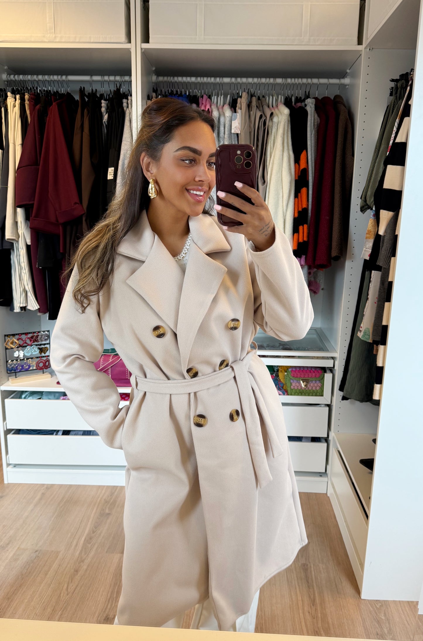 Yara trenchcoat beige