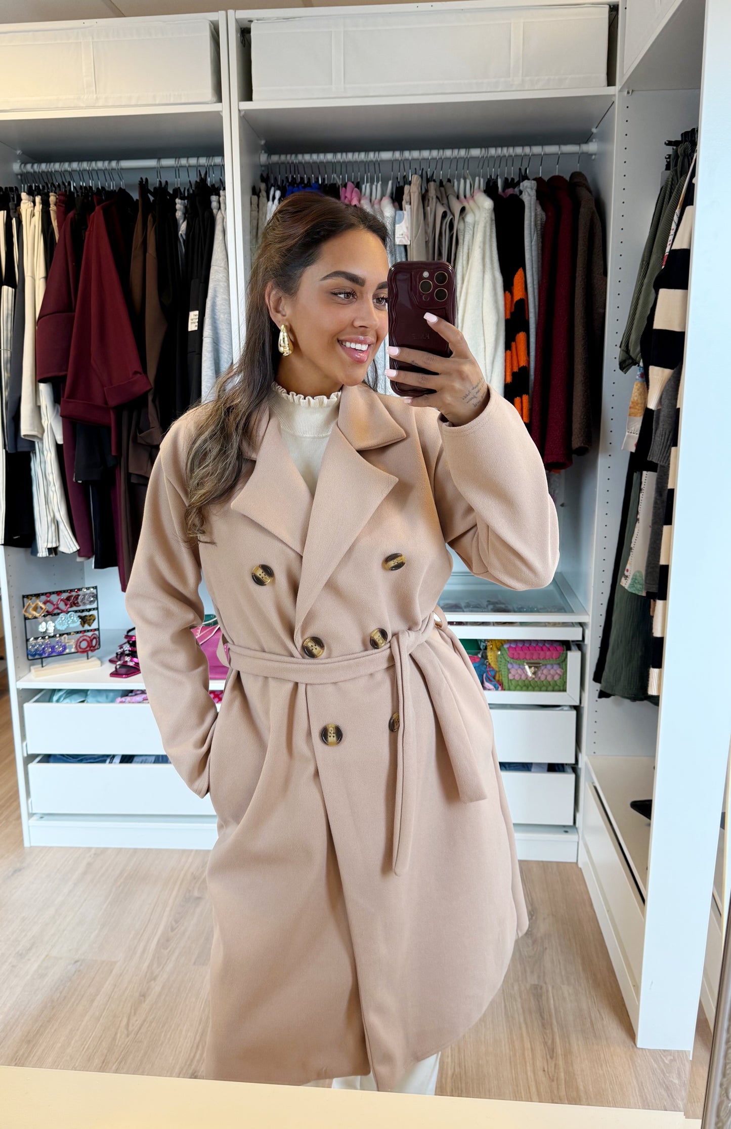 Yara trenchcoat camel