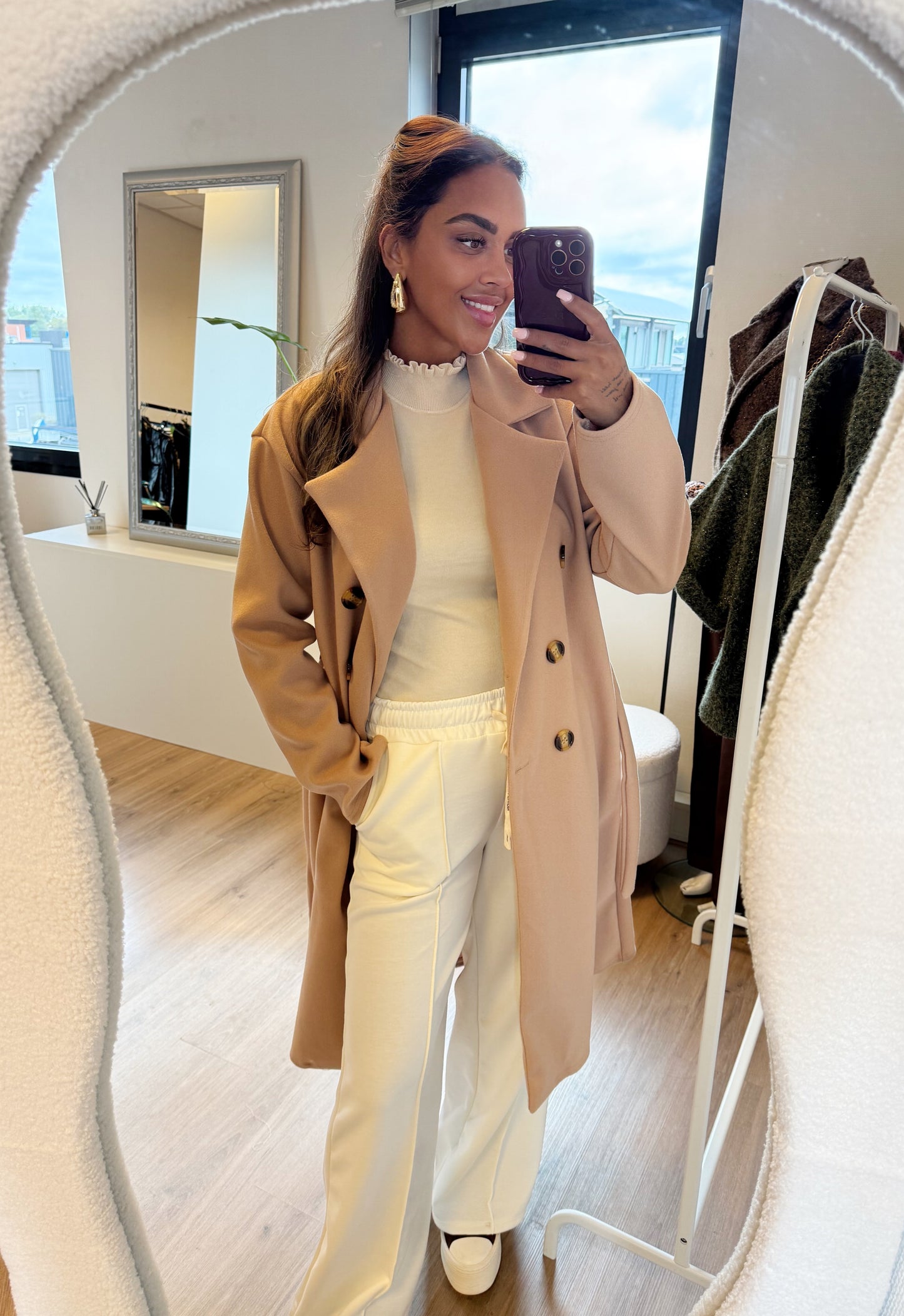 Yara trenchcoat camel
