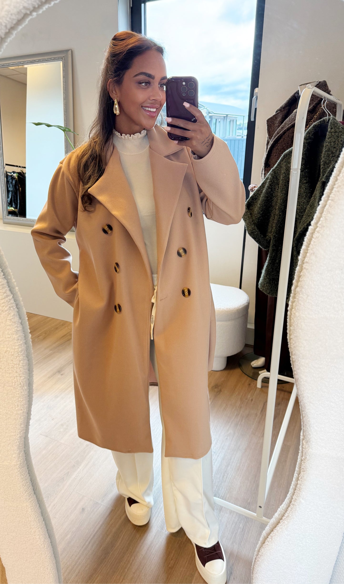 Yara trenchcoat camel