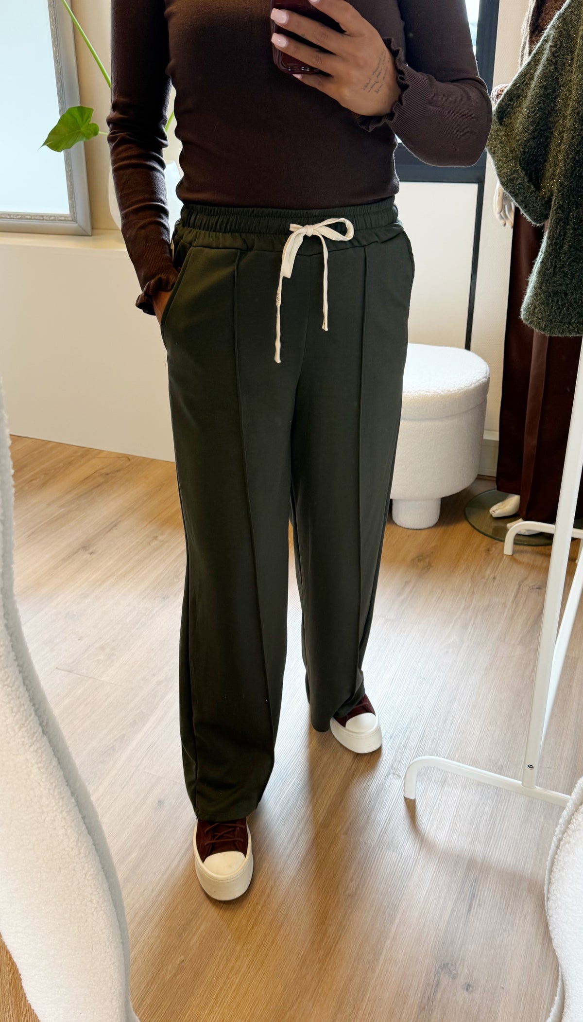 Tailored jogger straight fit army