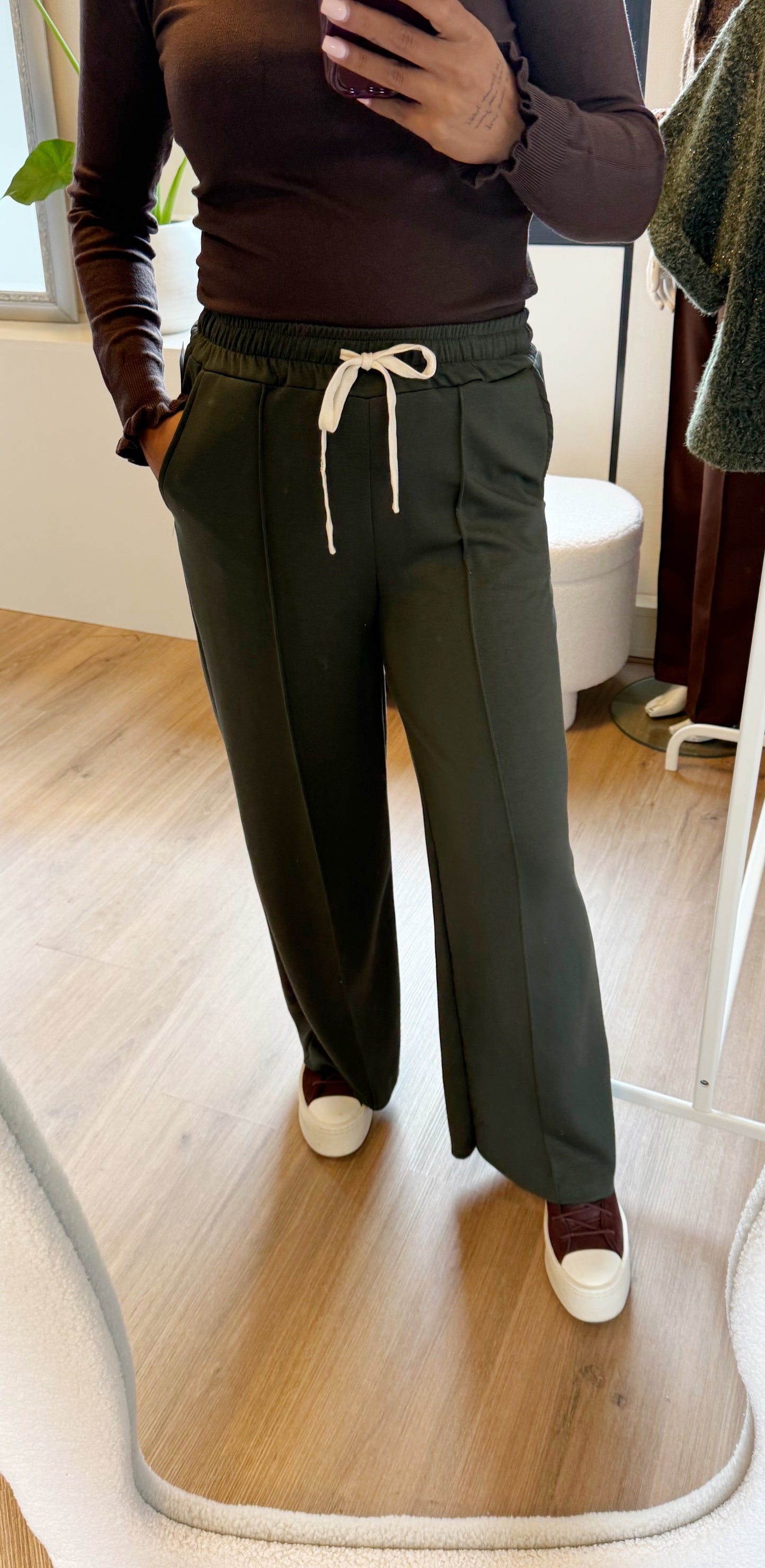 Tailored jogger straight fit army