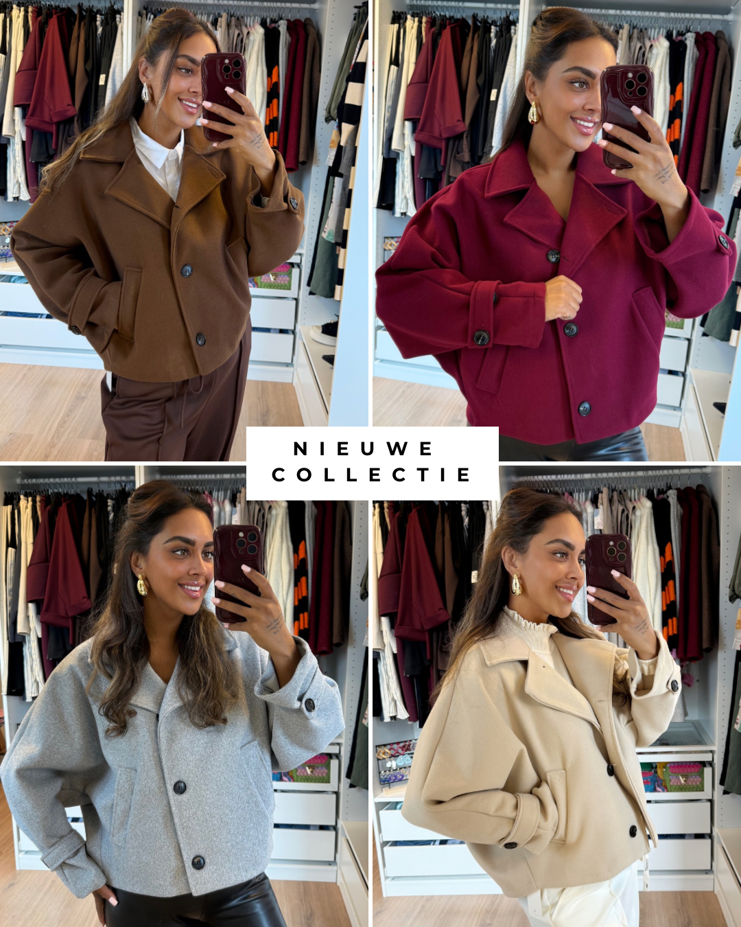 Benthe butterfly trenchcoat choco