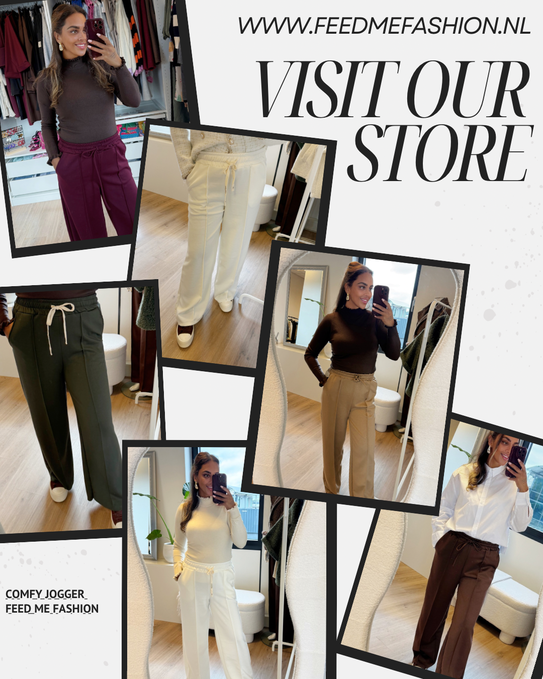 Tailored jogger straight fit camel
