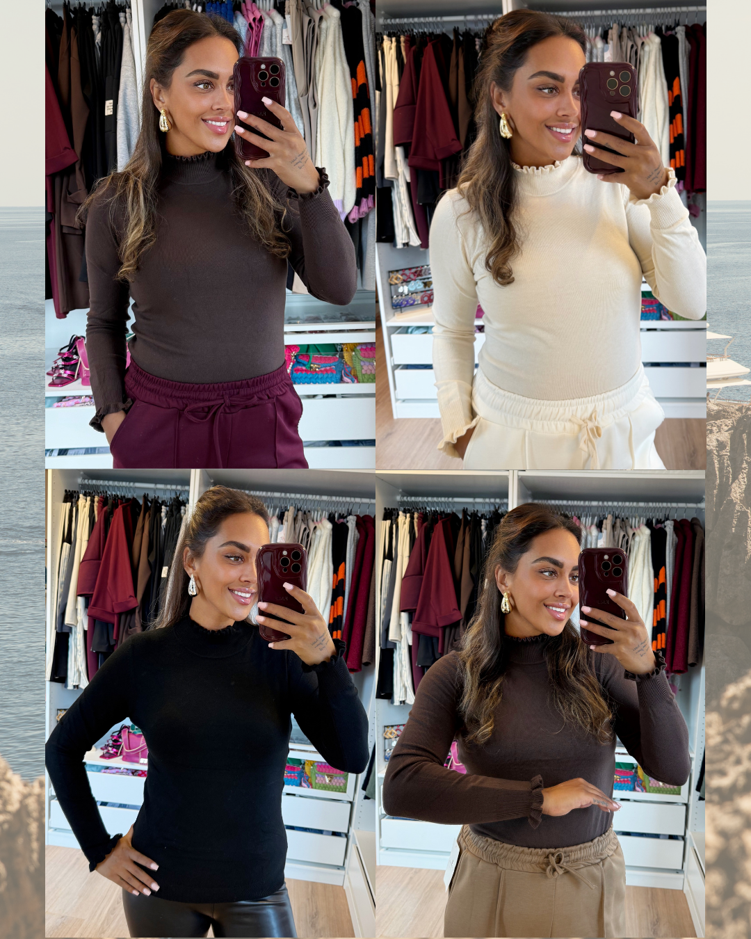 Romy ruffle coltrui choco