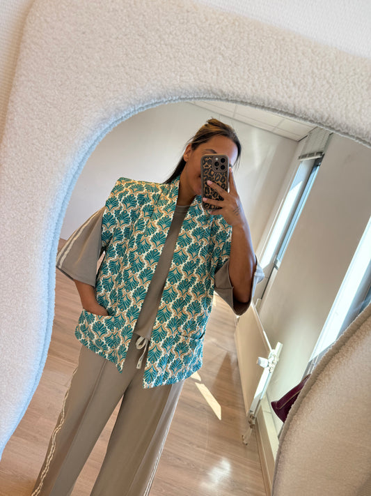 Norah gilet turquoise