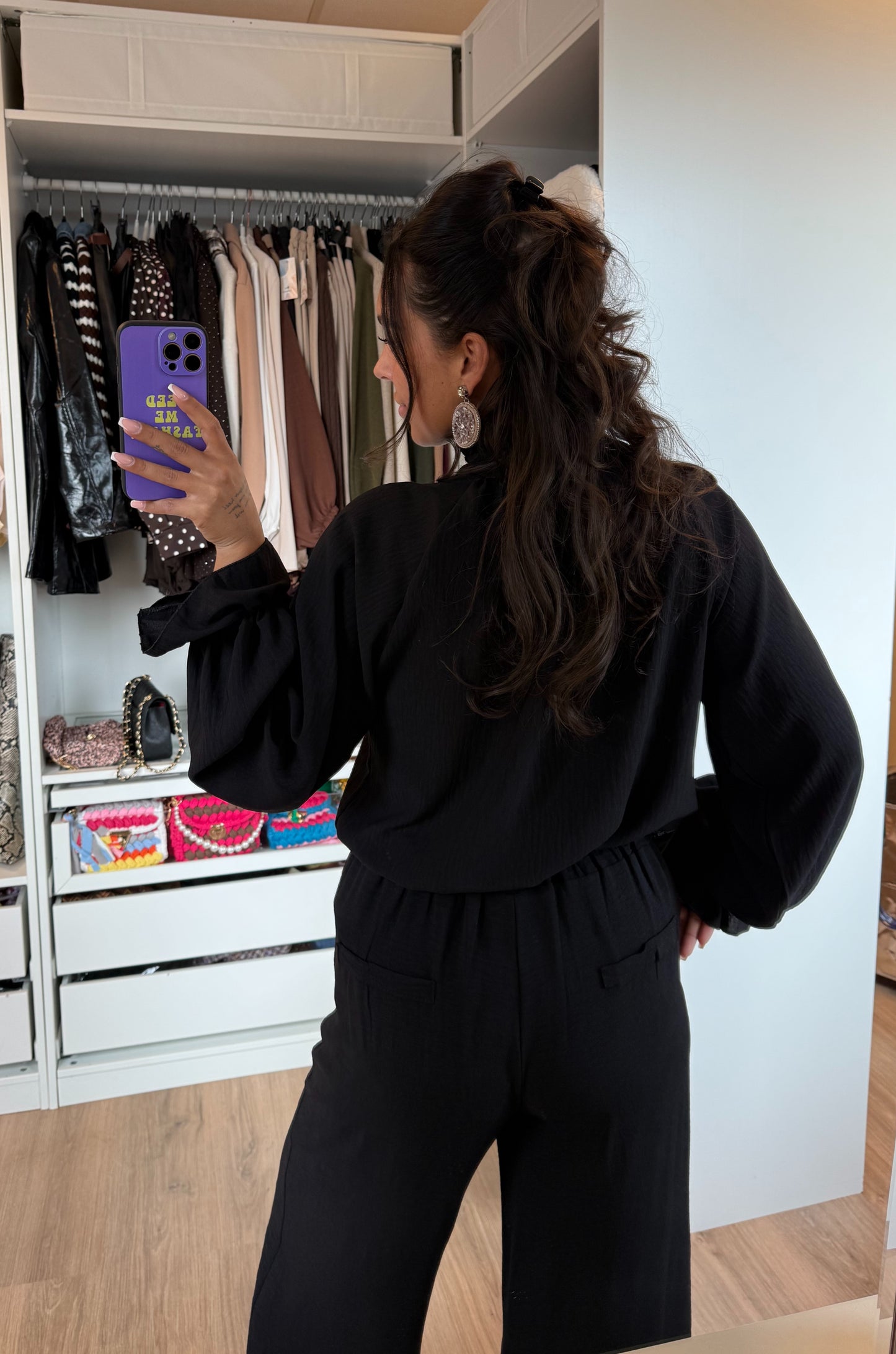 Nina tweedelige set zwart