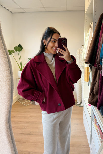 Benthe butterfly trenchcoat bordeaux