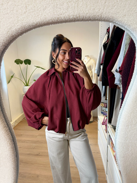 Beau butterfly jacket bordeaux