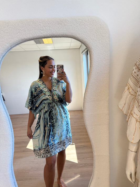 Boho dress blue