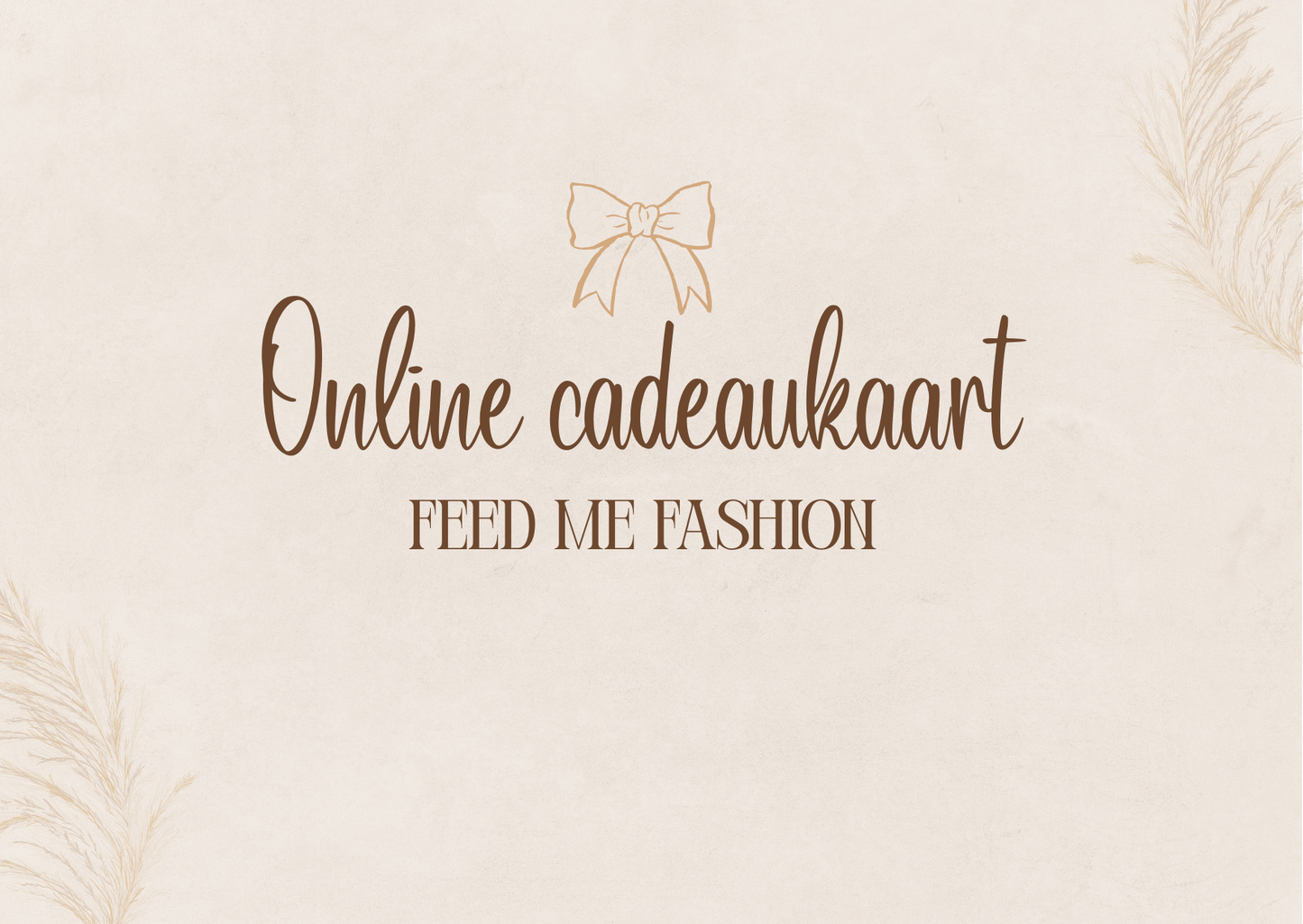 Feed me fashion cadeaubon