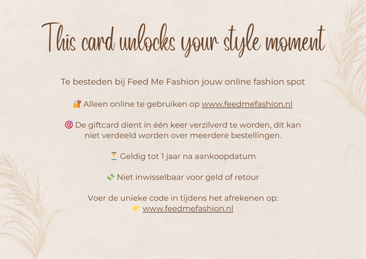 Feed me fashion cadeaubon