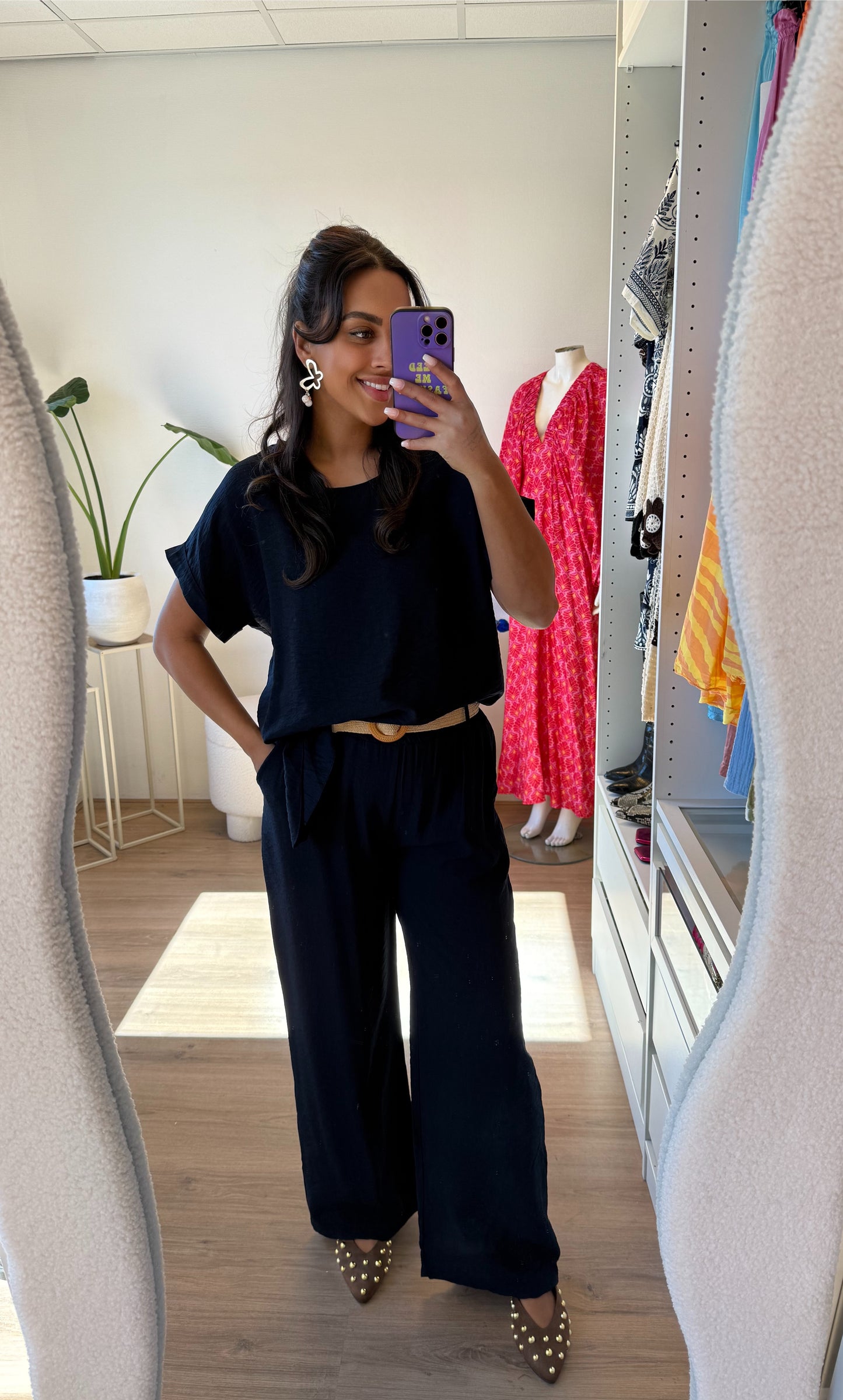 Tess tweedelig pak donkerblauw