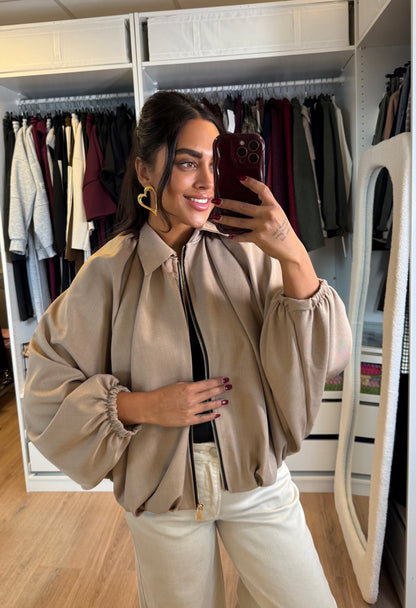 Beau butterfly jacket taupe