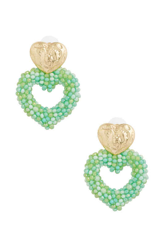 Earrings Way To My Heart - Mintgreen