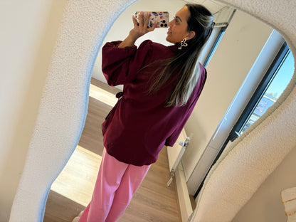 Bodie balloon blazer bordeaux