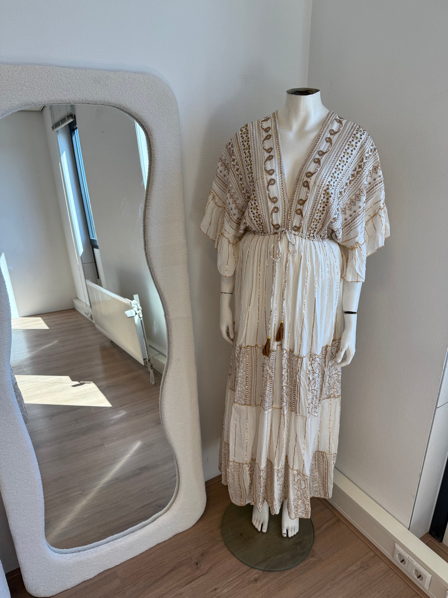 Inaya boho maxi dress offwhite