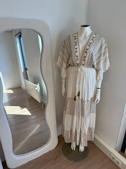 Inaya boho maxi dress offwhite
