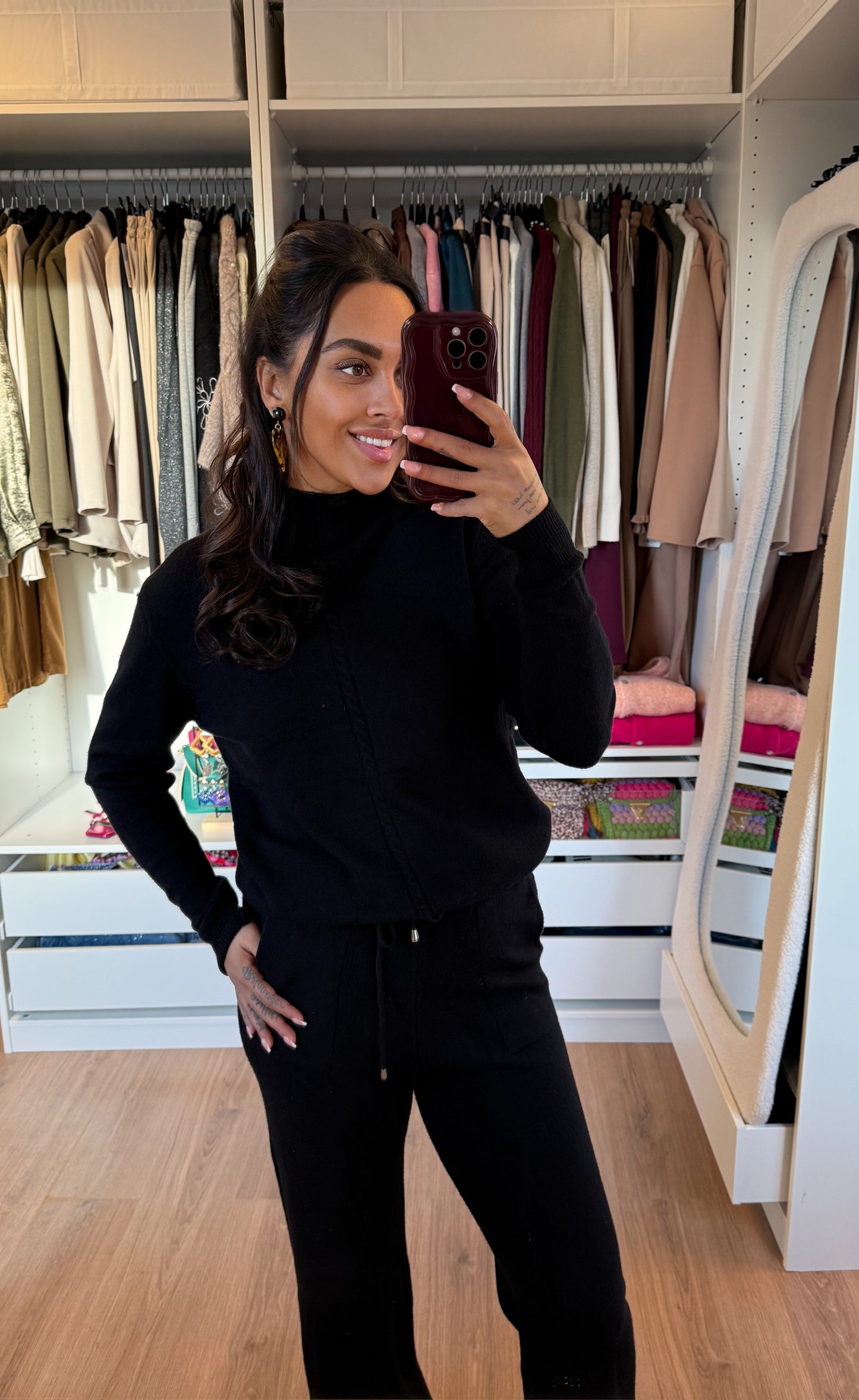 Comfy two piece set black