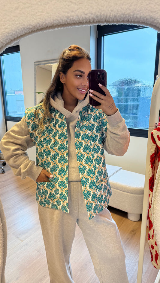 Norah gilet turquoise