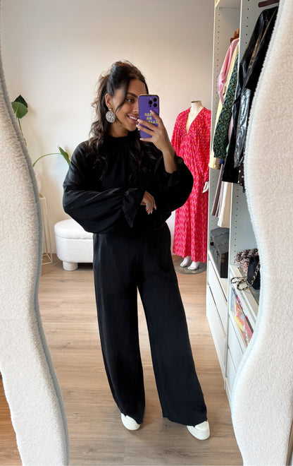 Nina tweedelige set zwart