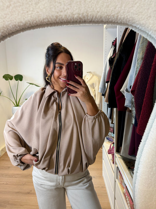 Beau butterfly jacket taupe