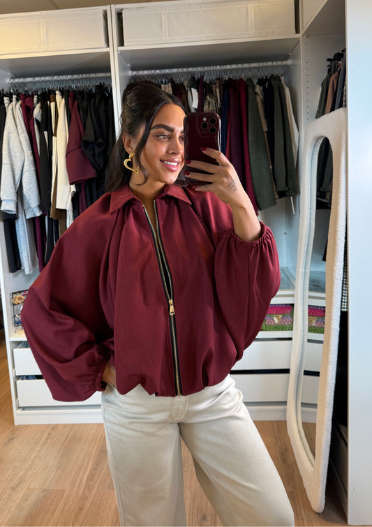Beau butterfly jacket bordeaux
