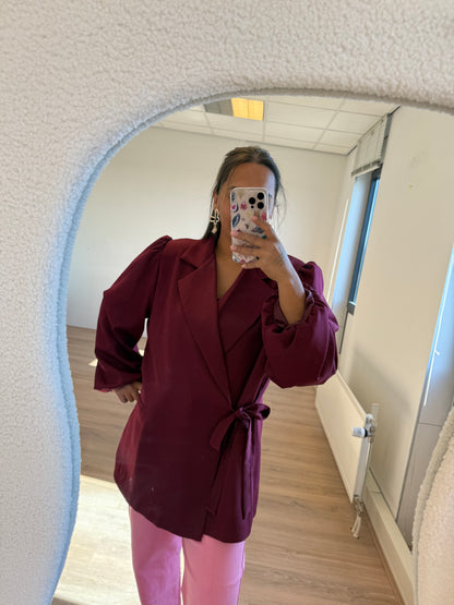 Bodie balloon blazer bordeaux