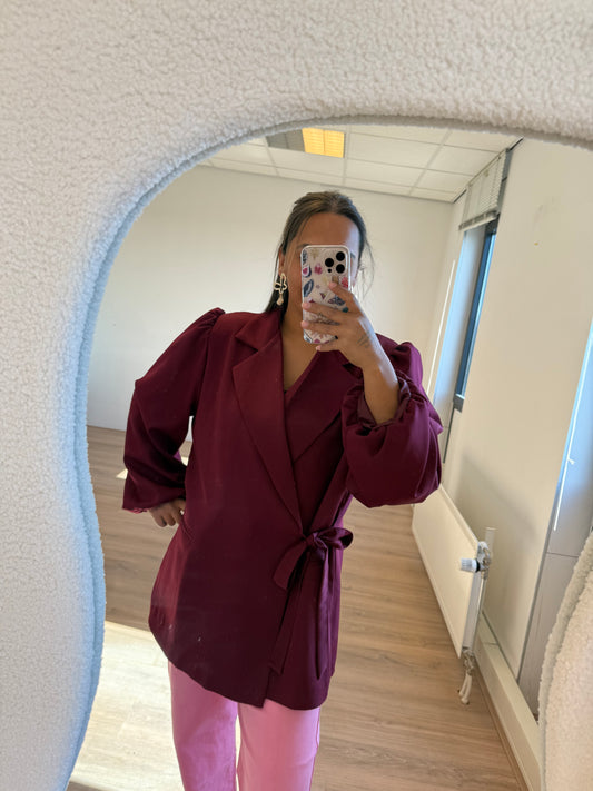 Bodie balloon blazer bordeaux